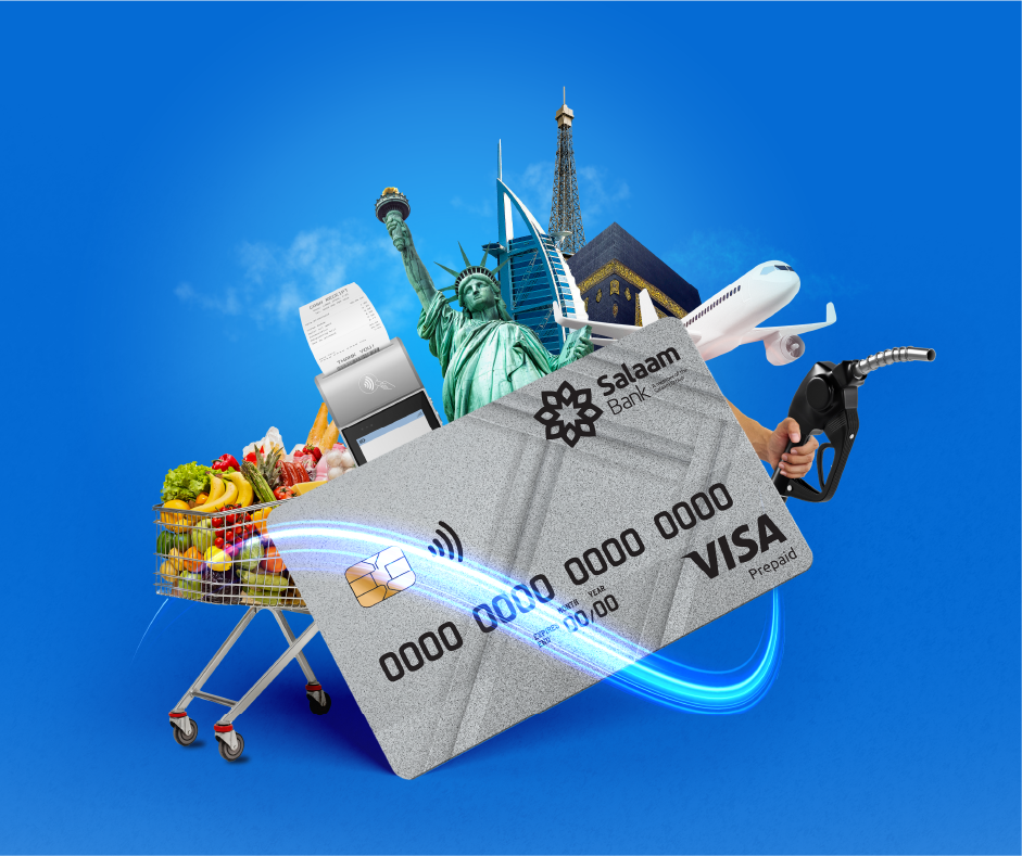 Modern mobile banking illustration